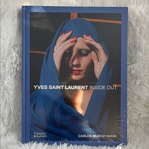Yves Saint Laurent Blue Hardcover Book